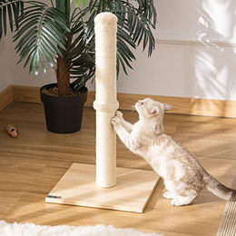 PawHut Kratzsäule für Katzen mit Sisal in Beige – Bild 1 von 6