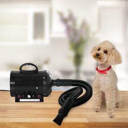 PawHut Profi Hundeschermaschine und Tierfön Set Schwarz aus Metall für Hunde – Bild 1 von 13