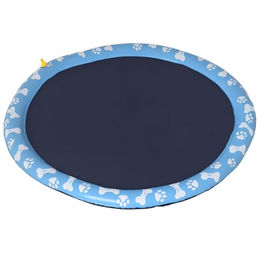 PawHut Splash Sprinkler Pad Planschbecken für Hunde Blau XL aus Kunststoff - 150 cm – Bild 1 von 11