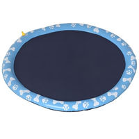 Produktbild von PawHut Splash Sprinkler Pad Planschbecken für Hunde Blau XL aus Kunststoff - 150 cm