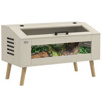 Produktbild von PawHut Terrarium für Reptilien und Amphibien mit Glasfenstern 100 x 50 x 60 cm 140L - 140 l