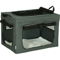 Produktbild von PawHut Tiertransportbox Mini Tragetasche aus Polyester Grau