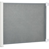 Produktbild von PawHut Treppenschutzgitter ausziehbar als Türschutzgitter und Sicherheitstrennwand aus PVC Grau 115L x 82,5H cm