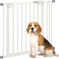 Produktbild von PawHut Türschutzgitter für Hunde als Absperrgitter und Treppenschutzgitter in Weiß