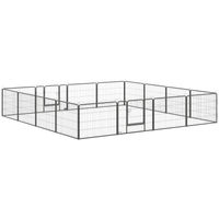 Produktbild von PawHut Welpenauslauf 16-eckig Hundgehege 60cm hoch für Hunde und Kaninchen