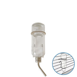Pawise Glas Trinkflasche für Kaninchen und Meerschweinchen mit Halterung 240 ml – Bild 1 von 2