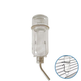 Pawise Glas Trinkflasche für Kaninchen und Meerschweinchen mit Halterung 480 ml transparent – Bild 1 von 2