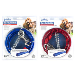 Pawise Heavy Duty Tie Out Hundeleine aus Draht 7m wetterbeständig - 7 m – Bild 1 von 3