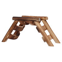 Produktbild von Pawise Holzleiter für Hamster Kletterspielzeug und Knabberspielzeug aus Naturholz Braun