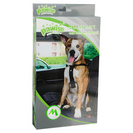 Pawise Hunde Sicherheitsgeschirr aus Nylon in Schwarz Größe M – Bild 1 von 3