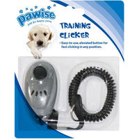 Produktbild von Pawise Hundeklicker aus Kunststoff in Grau für das Hundetraining