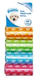 Pawise Hundekotbeutel Nachfüllpack Bunt 160 Stück - 8 x 20 Stk. – Bild 1 von 7