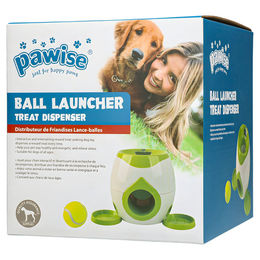 Pawise Interaktives Intelligenzspielzeug für Hunde Ballwerfer mit Leckerli Spender aus Kunststoff Grün – Bild 1 von 2
