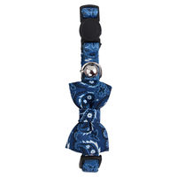 Produktbild von Pawise Katzenhalsband mit Schleife in Blau mit Sicherheitsschnalle und verstellbarer Passform