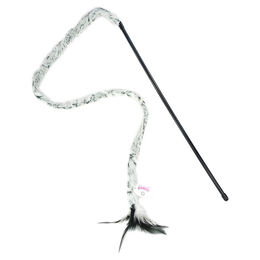 Pawise Katzenspielzeug Cat Teaser Plush Tail aus Plüsch in Grau - 200 g – Bild 1 von 3