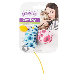 Pawise Katzenspielzeug Set aus Plüsch mit Maus und Ball und Catnip in Bunt für alle Altersstufen – Bild 1 von 9
