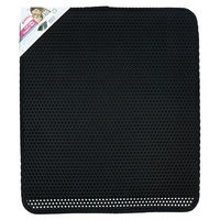 Produktbild von Pawise Katzenstreu-Fangmatte Schwarz 52 x 60 cm