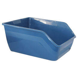 Pawise Katzentoilette High-back Offene Schalentoilette aus Kunststoff Größe S Blau – Bild 1 von 4