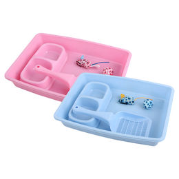 Produktbild von Pawise Kitten Starter Set Rosa mit Katzentoilette, Napf und Spielzeug aus Kunststoff