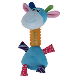 Produktbild von Pawise Long Neck Giraffe Welpenspielzeug aus Plüsch mit Quietschfunktion zur Zahnpflege