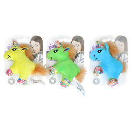 Pawise Meow Meow Life Einhorn Katzenspielzeug aus Plüsch mit Catnip Gelb 12x8 cm – Bild 1 von 6