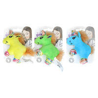 Produktbild von Pawise Meow Meow Life Einhorn Katzenspielzeug aus Plüsch mit Catnip Gelb 12x8 cm