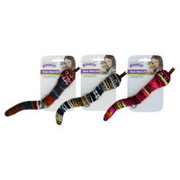 Produktbild von Pawise Meowmeow Life Wool-Wool Katzenspielzeug Schlange aus Wolle mit Catnip und Quietscher bunt