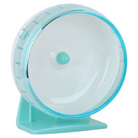 Produktbild von Pawise Nager Laufrad Silent Spinner aus Kunststoff für Hamster und Ratten 14 cm Türkis Transparent