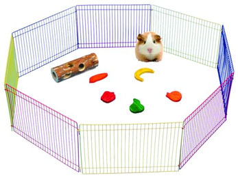 Produktbild von PAWISE Nagerkäfig aus Metall in Bunt für Nagetiere