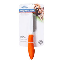 Pawise Nissenkamm für Hunde und Katzen zur Floh- und Zeckenentfernung in Orange – Bild 1 von 3