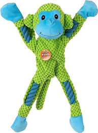 PAWISE Plüschspielzeug Rope leg Monkey mit Multi Squeaker für erwachsene Hunde Grün - 36 cm – Bild 1 von 2