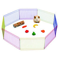 Produktbild von Pawise Spielgehege für Kleintiere faltbare Metall Faltbox bunt 105 cm Durchmesser