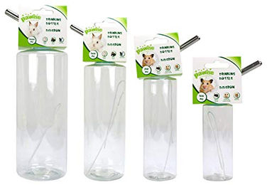 Produktbild von PAWISE Trinkflasche für Hamster aus Edelstahl in Transparent Größe M - 250 ml