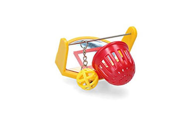 Produktbild von Pawise Vogelspielzeug Bällchen Basketball für Wellensittiche bunt aus Kunststoff