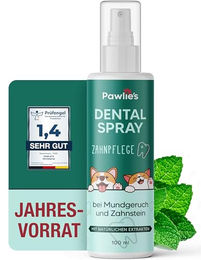 Pawlie's Dentalspray für Hunde und Katzen zur Zahnpflege gegen Zahnstein und Mundgeruch 100ml - 100 ml – Bild 1 von 8