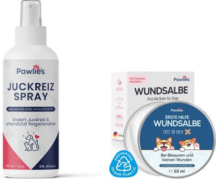 Pawlie's Wundpflege-Set für Hunde und Katzen mit Wundsalbe und Anti-Juckreiz Spray 200g – Bild 1 von 3