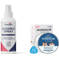Produktbild von Pawlie's Wundpflege-Set für Hunde und Katzen mit Wundsalbe und Anti-Juckreiz Spray 200g