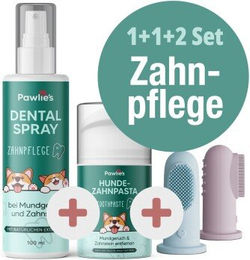 Pawlie's Zahnpflege Set aus Silikon für Hunde und Katzen – Bild 1 von 5