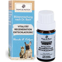 Produktbild von Paws & Patch Bachblüten-Globuli für Hunde und Katzen zur Regeneration und Entschlackung 10 g - 10 g