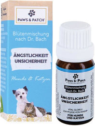 Paws & Patch Bachblütenmischung Angst Unsicherheit Globuli zur Beruhigung für Hunde und Katzen 10 g - 10 g – Bild 1 von 4