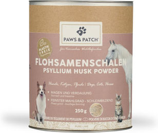Paws & Patch Flohsamenschalen Pulver zur Verdauungsunterstützung für Hunde, Katzen und Pferde 250 g – Bild 1 von 2