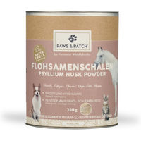 Produktbild von Paws & Patch Flohsamenschalen Pulver zur Verdauungsunterstützung für Hunde, Katzen und Pferde 250 g