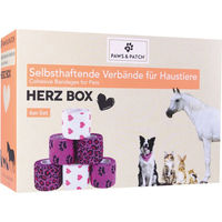 Produktbild von Paws & Patch Gamaschen für Hunde aus Baumwolle in Rosa und Bunt, 6 Rollen
