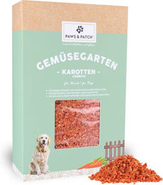 PAWS & PATCH Karottenflocken für Hunde 400 g glutenfrei und ohne Zucker als Schonkost zur Unterstützung der Verdauung - 400 g – Bild 1 von 3