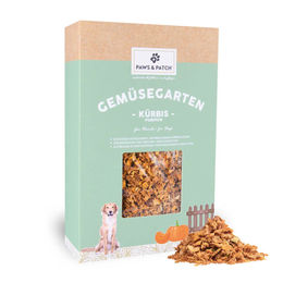 Produktbild von Paws & Patch Kürbisflocken für Hunde als Schonkost zur Verdauungshilfe 350 g - 350 g