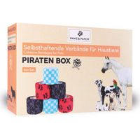 Produktbild von Paws & Patch Selbsthaftende Gamaschen aus Baumwolle für Hunde, Bunt, 6er-Set