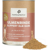 Produktbild von PAWS&PATCH Ulmenrinde Pulver zur Verdauungshilfe für Hunde und Katzen 100 g - 3 x 100 g