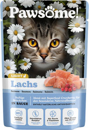 Pawsome Katzenfutter Adult Light Lachs mit hohem Fleischanteil 85 g – Bild 1 von 5
