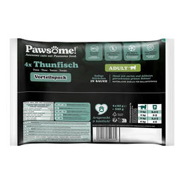 Pawsome! Katzenfutter Adult Thunfisch Stückchen in Sauce getreidefrei 4x85g - 4 x 85 g – Bild 1 von 9