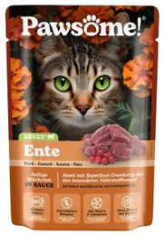 Produktbild von Pawsome Nassfutter Katze Adult Ente 28x85 g